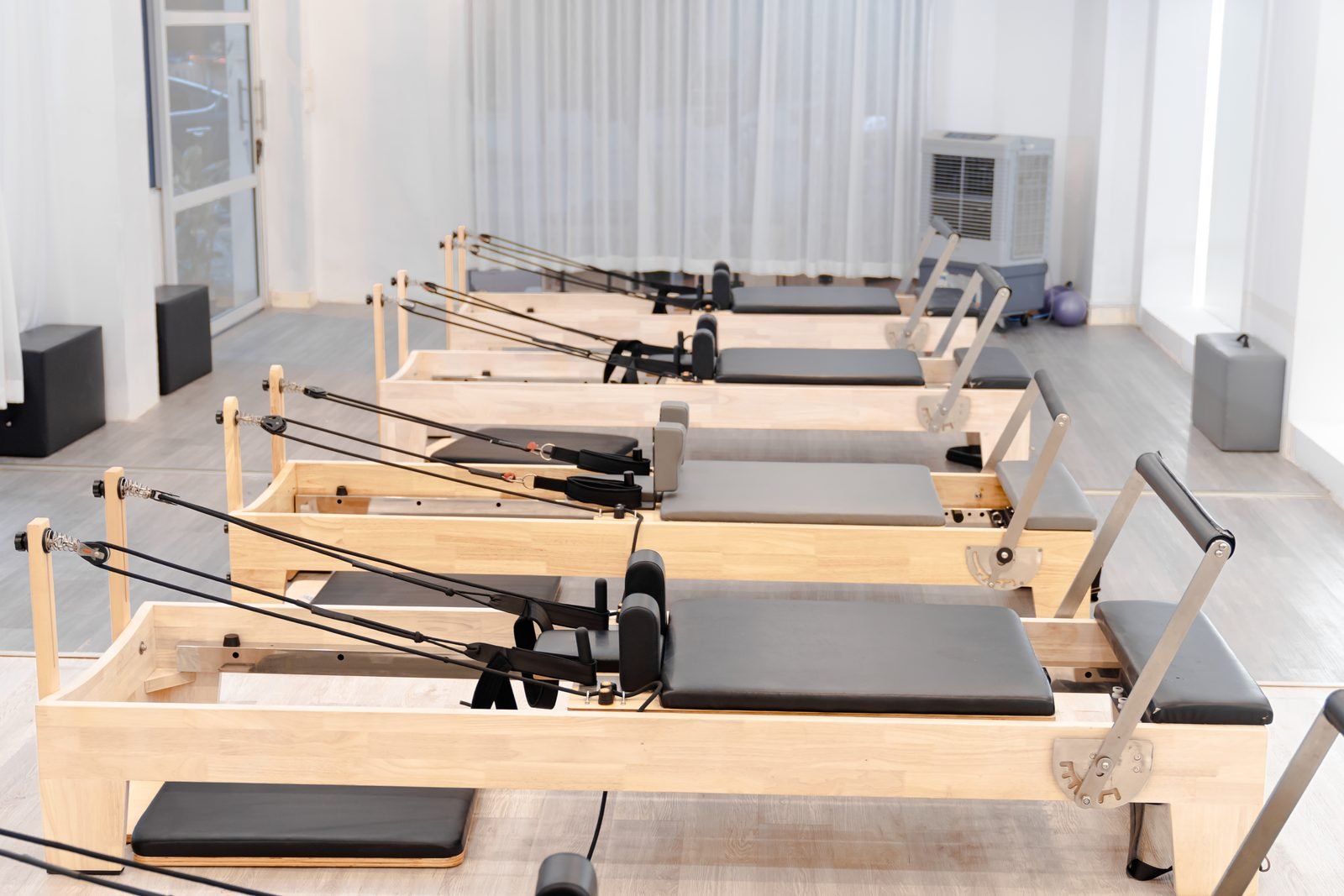 Reformer under tall windows